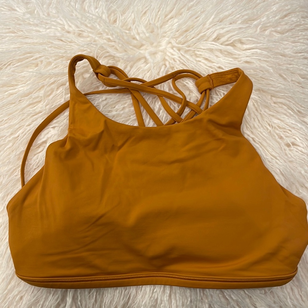 LuLu Lemon High Neck Strappy Back Sports Bra